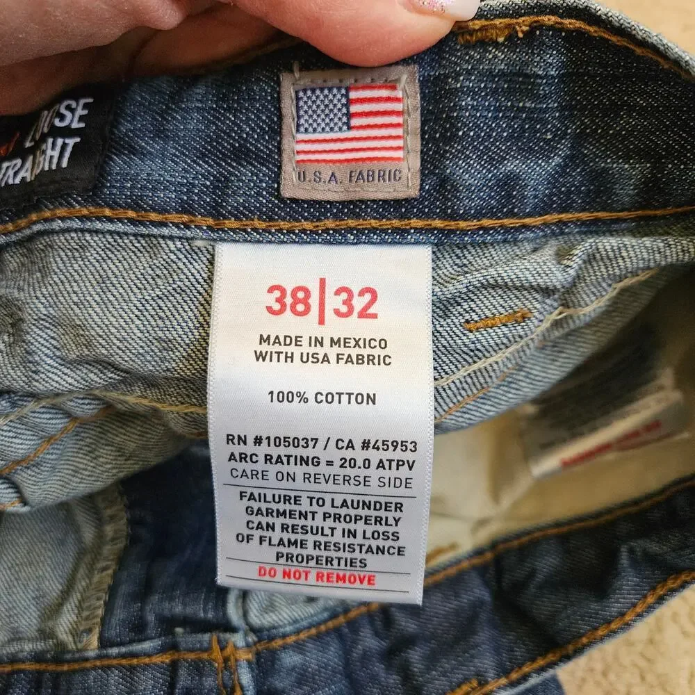 Ariat Flame-Resistant M3 Loose Straight-Leg Jeans 38/32